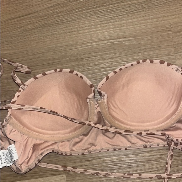 Leopard Print Women's Bathing Suit Top Medium - Picture 4 of 5